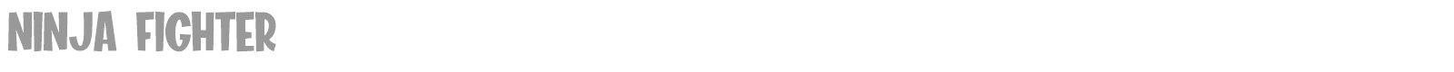 Ninja Fighter font preview